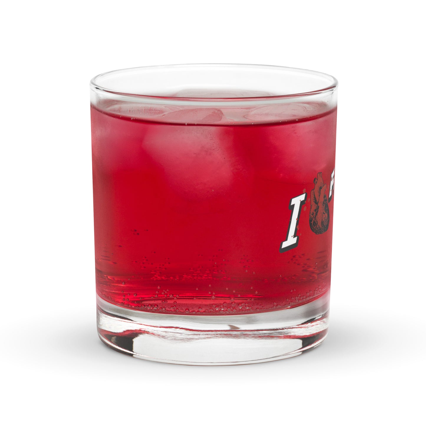 I Heart Film Threat Rocks Glass