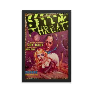 Framed "Cry Baby" Film Threat Cover Poster