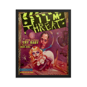 Framed "Cry Baby" Film Threat Cover Poster